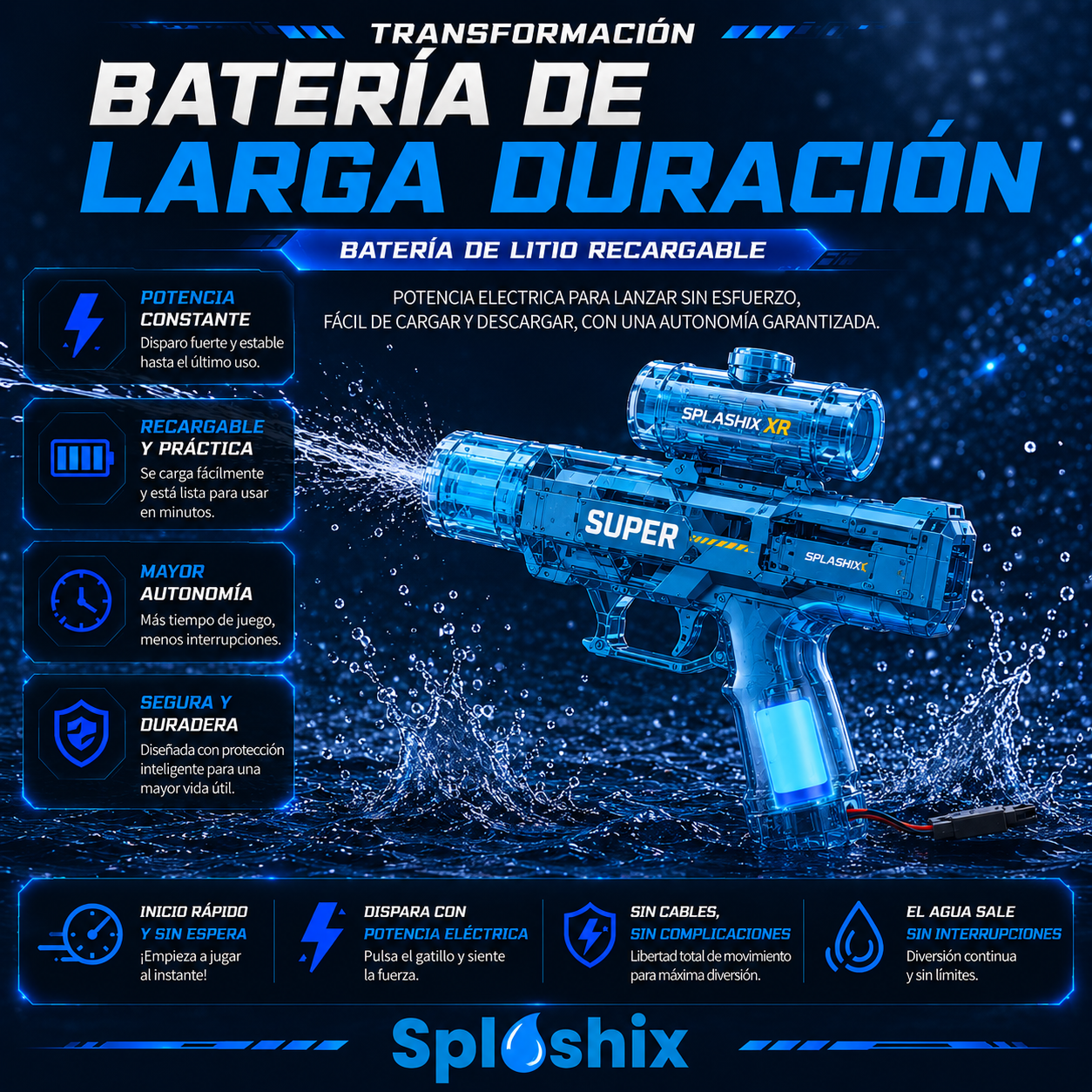 Pistola de Agua Splashix™