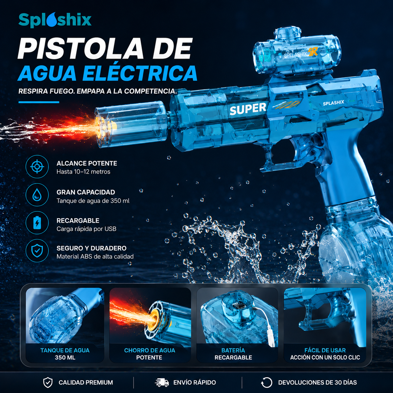 Pistola de Agua Splashix™